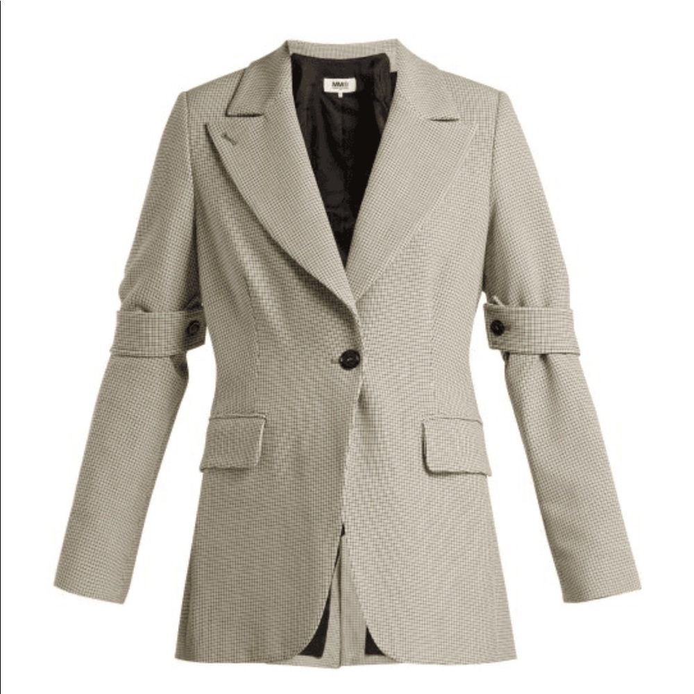 Mm6 Maison Margiela, Checked Jersey Jacket- US 2